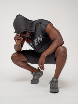 Спортивный костюм летний мужской темно-серого цвета 2264TC - FUYOUKAI фото 10