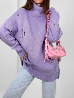 Свитер Джун (лавандовый) Турция - Nadi bordo фото 5