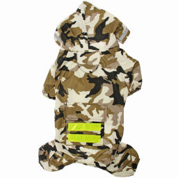 Дождевик для крупных пород собак "KOMFORT", принт хаки, р XL