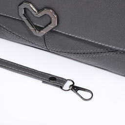 Сумка женская на магните, серая