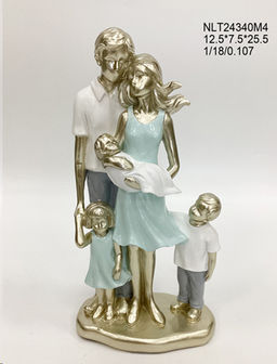 Статуэтка Семья 12,5х7,5х25,5 см / 24340M4 /уп 24/ - ГалеонТрейд фото 2
