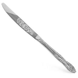 Тройка Нож столовый из нержавеющей стали 21,5см, художественая роспись (Россия)