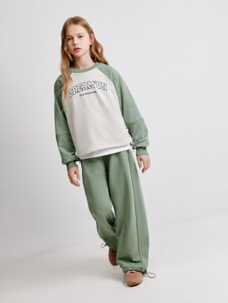 ACOOLA / Джемпер детский для девочек Russet_sw бледно-зеленый  фото 3