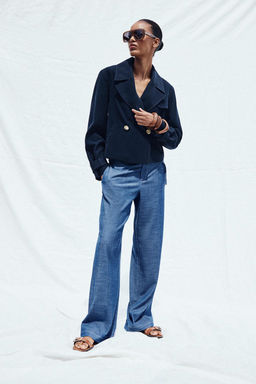 WIDE-LEG TROUSERS WITH BELT LOOPS