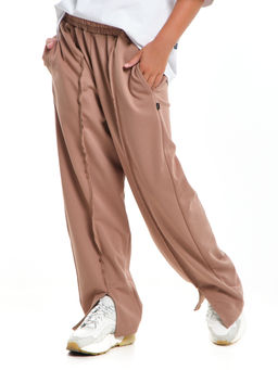 Брюки из футера для девочки 22-8005 черный - Mini maxi фото 16