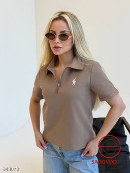 Футболка женская на полузамке - Bruno фото 4