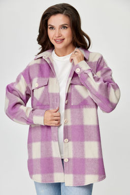 Рубашка Michel Chic 777 розовый, клетка  фото 6