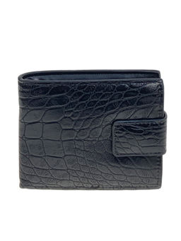 Мужское портмоне из искусственной кожи, цвет черный