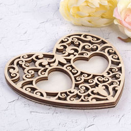 Подставка под кольца «Белое сердце»