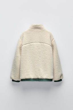 FAUX SHEARLING AND NYLON JACKET - Zara фото 2