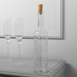 Цена за 2 шт. Гирлянда «Нить» 1 м роса с пробкой, IP20, серебристая нить, 10 LED, батарейки LR44×3 (в комплекте), свечение мульти