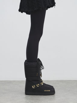 Женские дутики LOVE MOSCHINO SKI BOOT Артикул 4562709, черный  фото 6