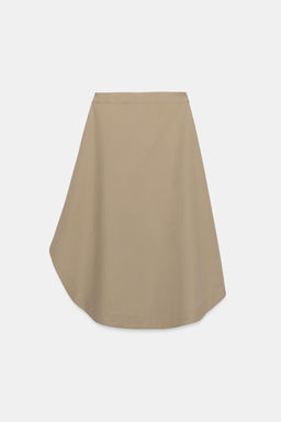 FALDA MIDI ASIM?TRICA / Tostado - Zara фото 9