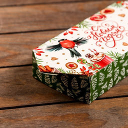 Цена за 5 шт. Подарочная коробка Конфета Снегири, 10 х 20 х 4,3 см - Simaland фото 10