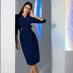 Платье Искры шампанского (блеск ночи, с поясом) - Charutti фото 7