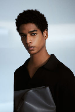 Regular Fit Fine-knit polo shirt