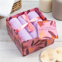 Набор махровых салфеток Этель Самой прекрасной 30х30см-3шт, хлопок,340 г/м2