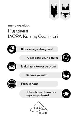 Koyu Lacivert Renk Bloklu Straplez Aksesuarl? Kapl? Regular Mayo TBESS26MA00008 - Trendyolmilla фото 8