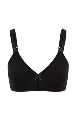 Siyah-Ekru 2li Pamuklu Emzirme Sutyeni Kaps?z Sutyen THMSS26SU00008