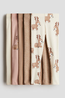 Pack de 5 leggings de algodon