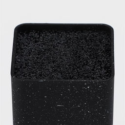 Подставка для ножей с наполнителем Доляна «Зефир», 22×10 см, цвет чёрный