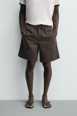 BERMUDA RELAXED FIT LAVADA / Negro - Zara фото 2
