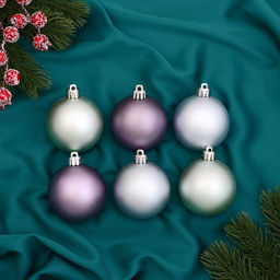 Ёлочные игрушки Элит, шары новогодние, d=6 см, набор 6 шт., МИКС