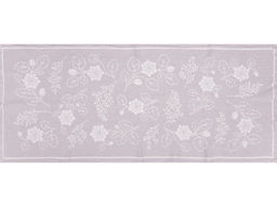 24С93-ШР/у. 50*120 Полотенце "Белые цветы" цв. 3 рис. 179 сиреневый