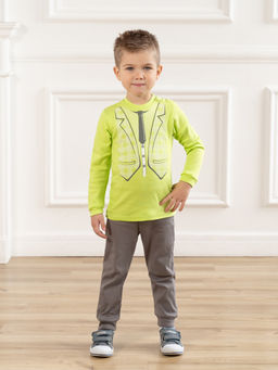 Костюм детский салатсерый жилет