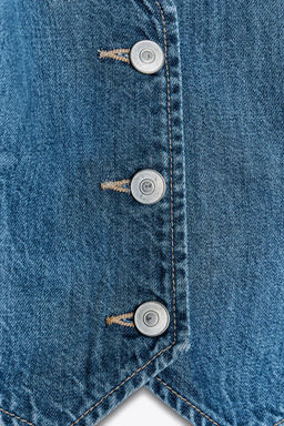 TIE DENIM TOP - Zara фото 9