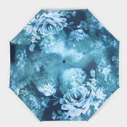 Зонт механический Воздушные пионы, эпонж, 4 сложения, 8 спиц, R = 48 см, цвет МИКС - Simaland фото 2