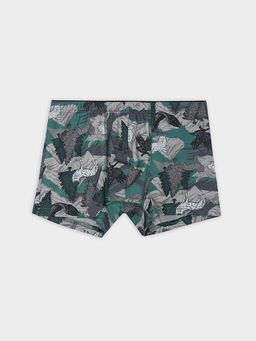 Цена за 2 штуки! Трусы боксеры мужские зеленые с принтом - Mark formelle фото 7