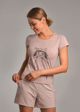 Пижама с шортами ЦАРЕВНА (мультиколор м)