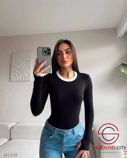 Лонгслив женский однотонный - Bruno фото 5