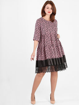 Нарядное летнее платье для полных - Almond фото 2