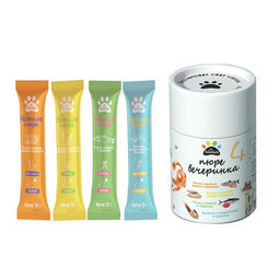 BIOHAUS Пюре Микс 4 вкуса 15г*40 шт 600г