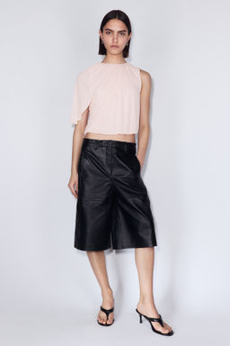 Top cropped con capa decorativa - H&m фото 2