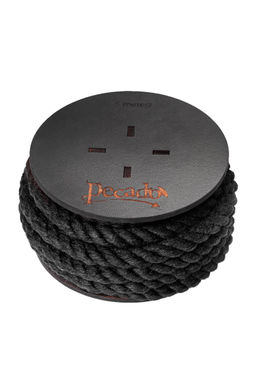 Веревка для шибари Pecado BDSM, на катушке, хлопок, черная, 5 м
