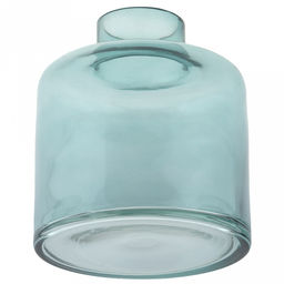 Ваза для цветов стеклянная "Малая" д16см, h18см, форма "бутылка", "Изумруд" (Россия)