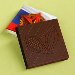 Цена за 2 шт. Шоколад молочный в открытке 23 февраля, 5 г.