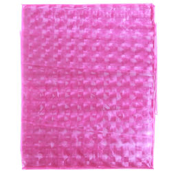 Штора для ванной EVA 180х180см "ЗD плитка" фуксия, 12 колец, в пакете (Китай)