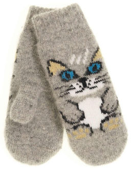 Варежки детские круговые Котёнок 0701-2