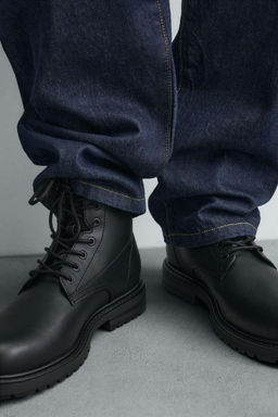 CHUNKY LACE-UP BOOTS - Zara фото 3
