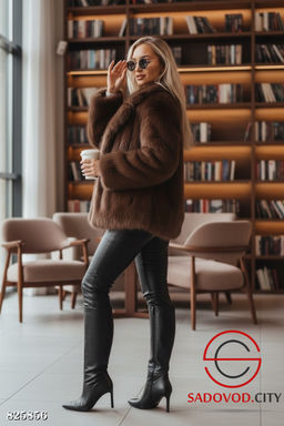 Шуба женская из искусственного меха