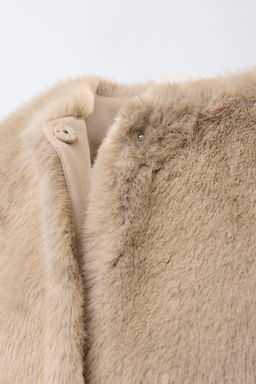 FAUX FUR GILET - Zara фото 4