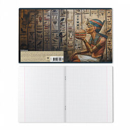 Цена за 5 шт. Тетрадь общая ученическая ErichKrause Newgypt, 48 листов, клетка, матовая ламинация+выборочный УФ-лак_MIX-PACK фото 8