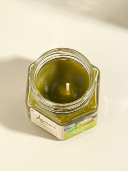 Ароматическая свеча в банке, 70 г, воска, грейпфрут и зелёный чай