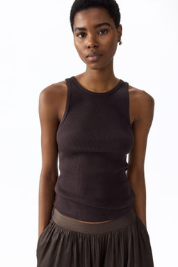 Camiseta sin mangas en canal? de mezcla de seda - H&m фото 6