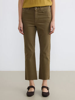 Crop Flare Kad?n Jean Pantolon