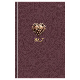 Ежедневник BG недатир. А5 136л. "Steampunk. Heart" ("BG", Ен5т136_59530) глянцевая ламинация, выб. лак